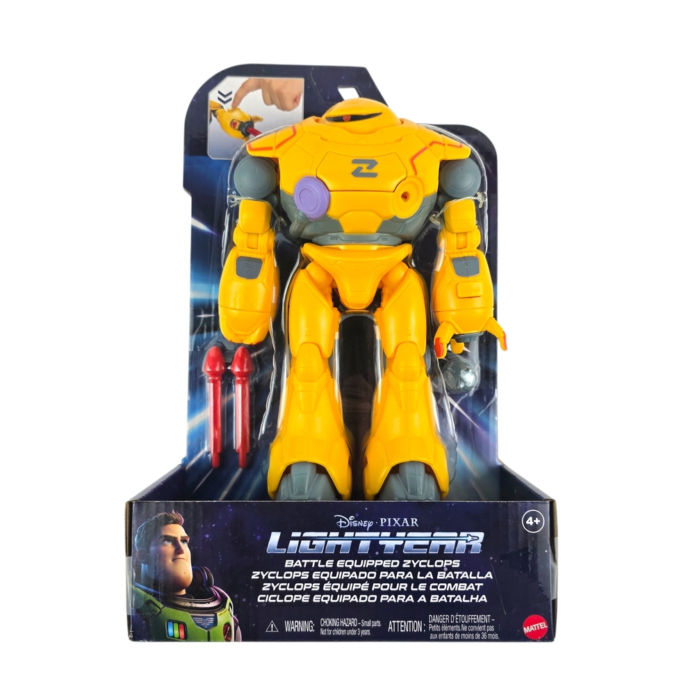 Mattel Disney Pixar Lightyear Battle Equipped Zyclops Robot Figure,